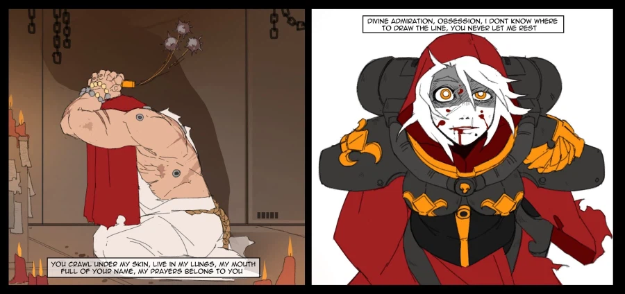 미번역)플라토닉 연애하는 수녀님과 워해머 마린 만화_13.webp